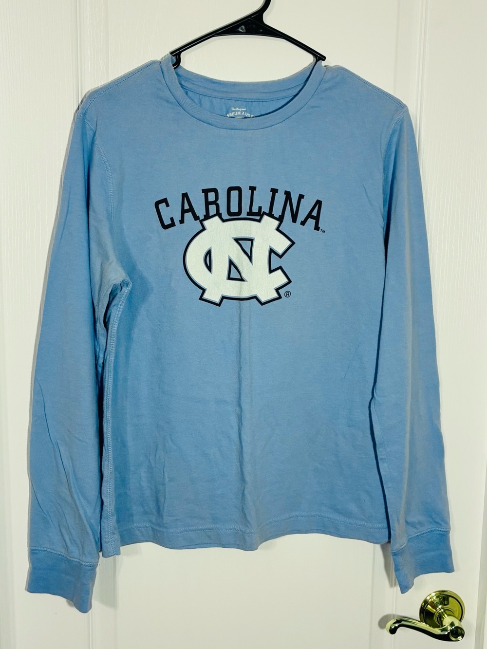Y2K Colosseum Athletics UNC Tar Heels Carolina Long Sleeve T-Shirt Blue Sz Large